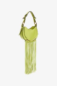 RC Fang Bag shoulder bag with fringes Verde claro SWB020-PZ078
