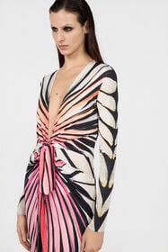 RC Ray Of Paradise Print Maxi Dress CORAL XKT107-JRM33