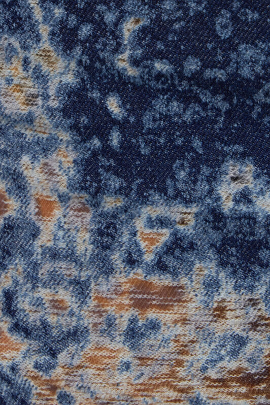 RC Dark Blue Mini Skirt with Fading BLU SCURO VKJ321-VT012