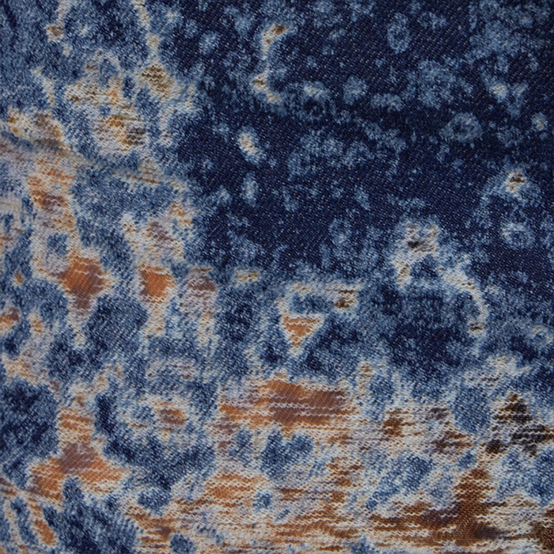 RC Dark Blue Mini Skirt with Fading BLU SCURO VKJ321-VT012