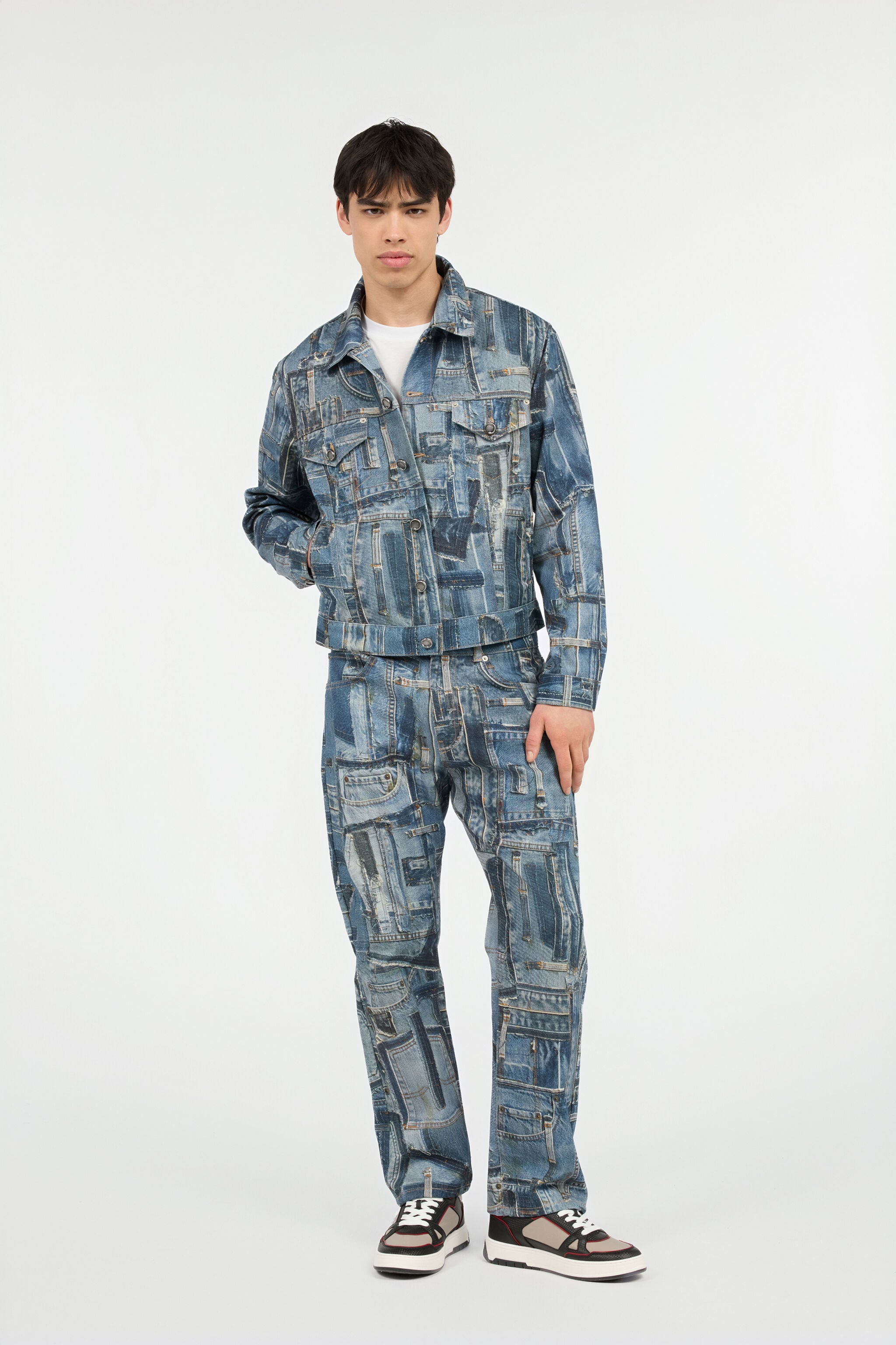 RC Jeans Patchwork Capsule Collection Blu UMJ205-VT001