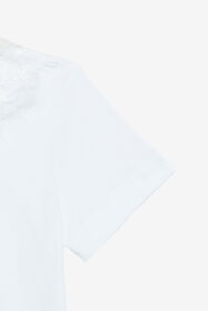 JU T-Shirt With RC Monogram And Lace White UJT62I-JD001