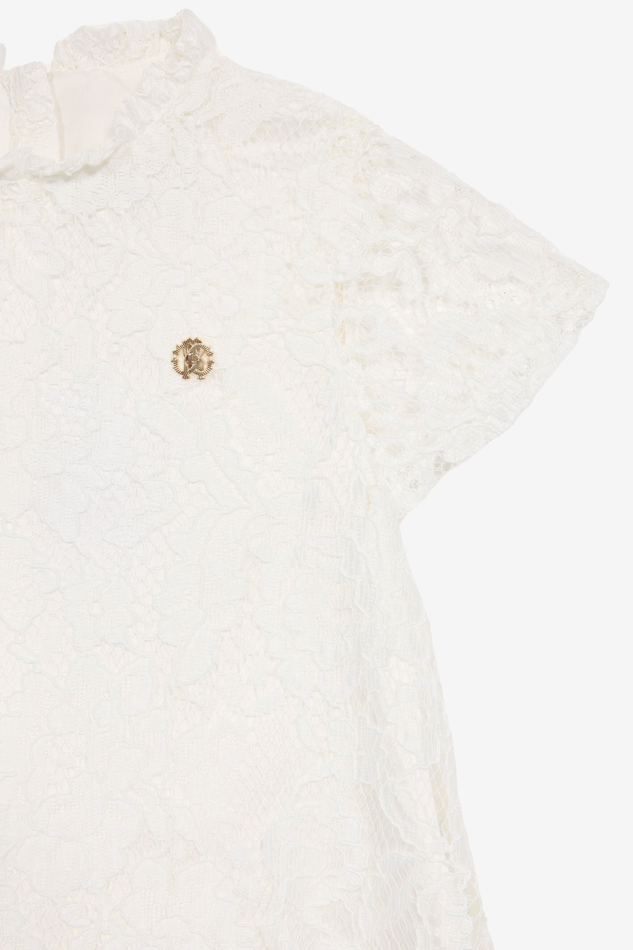JU Dress With Broderie Anglaise Design JU Dress With Broderie Anglaise Design White UJT10S-RP001