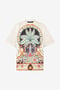 JC Tropical Garden Print T-Shirt OFF WHITE WFT062-WF092