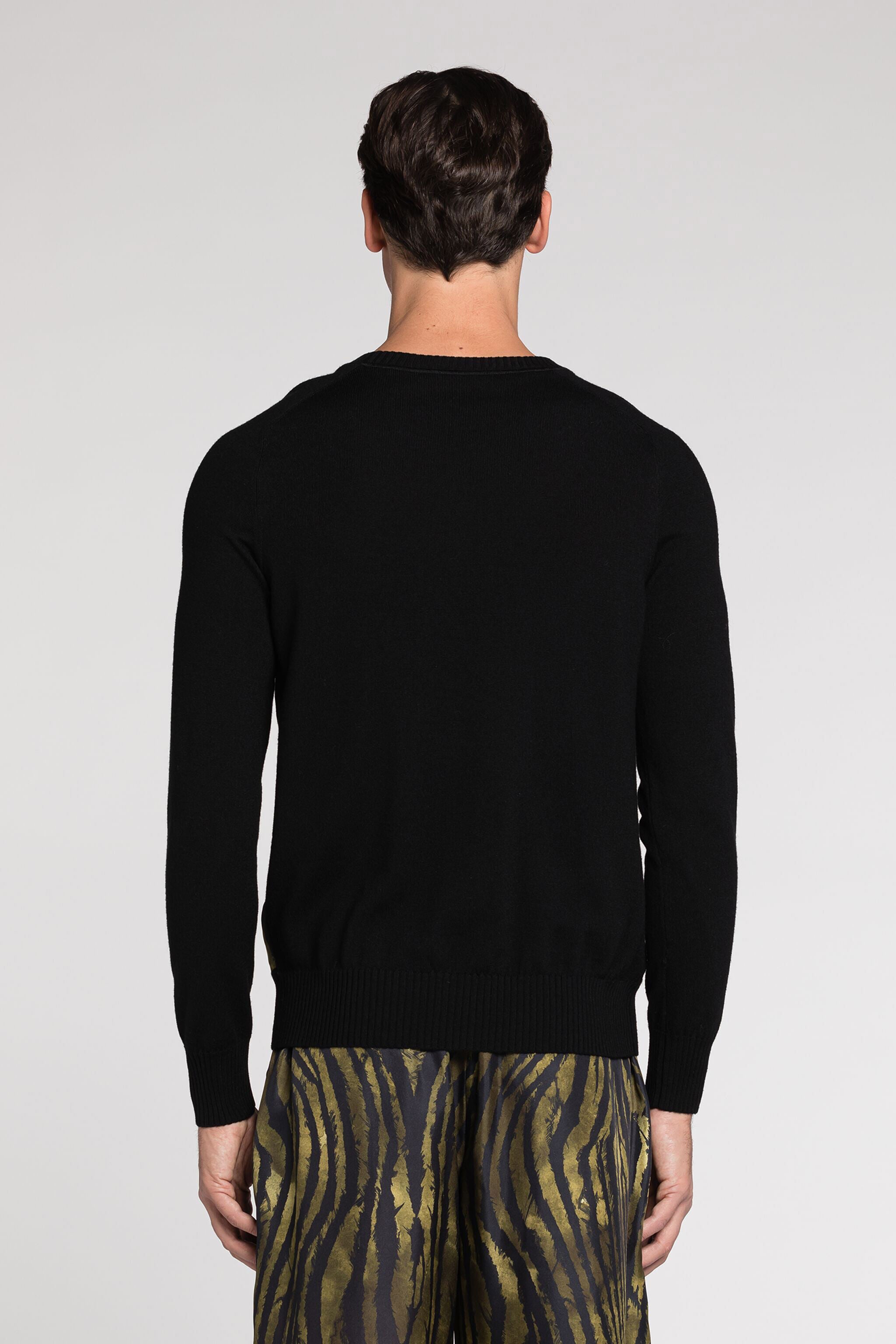 RC Freedom-Print Panelled Sweater Dark green/Black RRM622-MW001