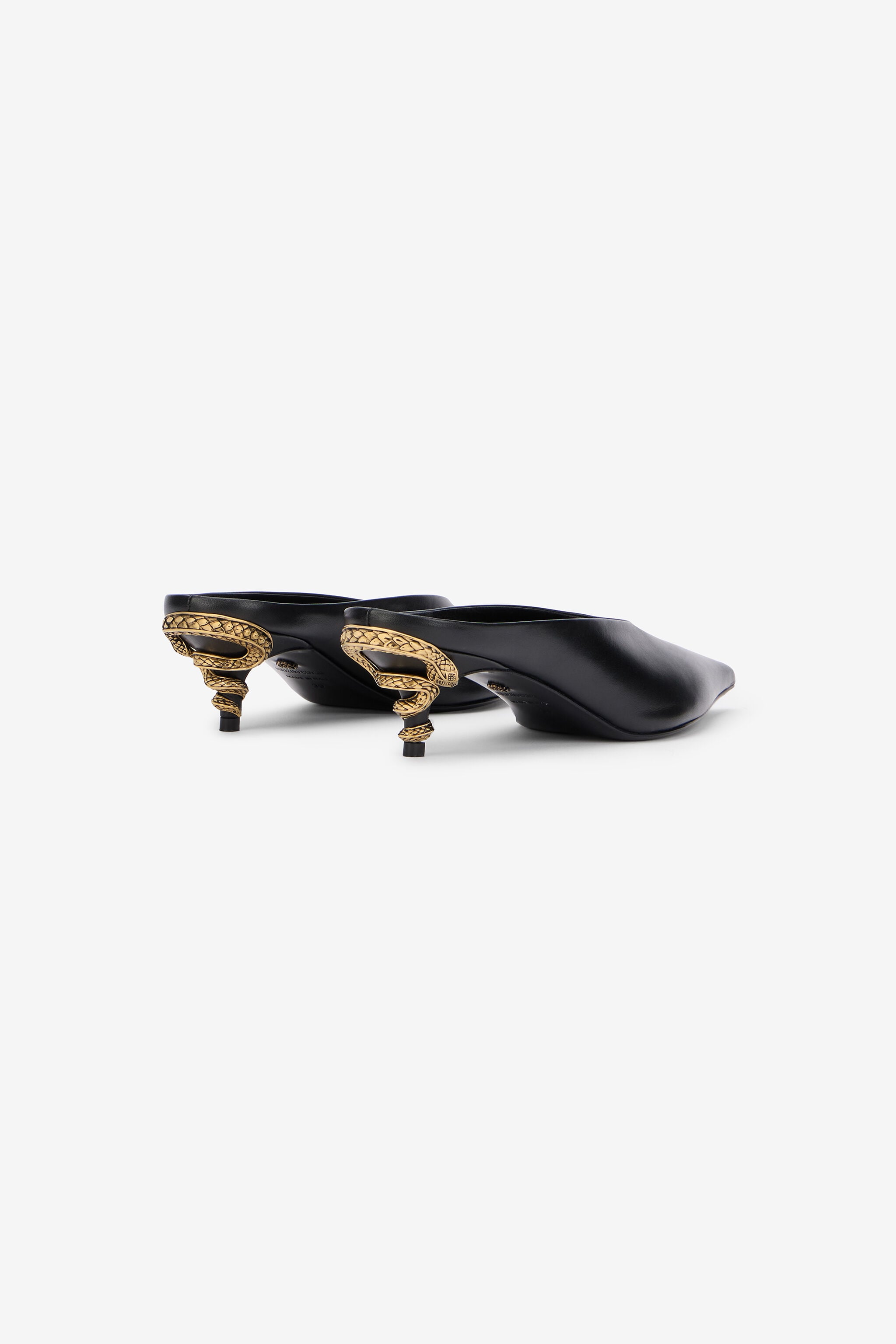 RC Black Serpentine Mules BLACK WKS003-PZ319