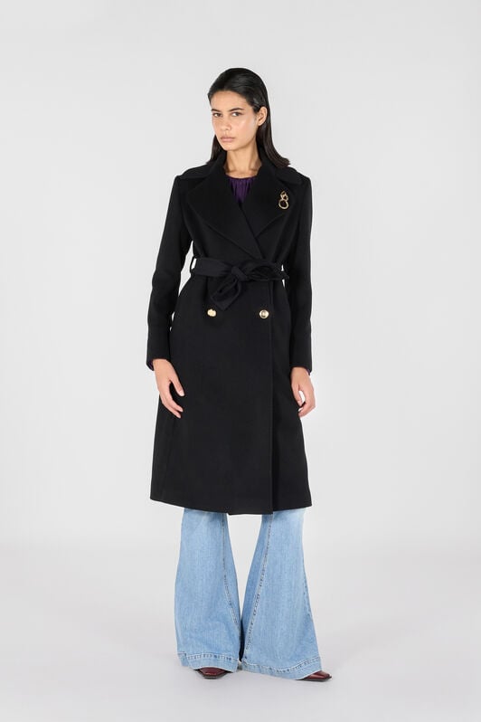 RC Woman Wool and Cashmere Coat RC Woman Wool and Cashmere Coat Black OOT50E-FT001