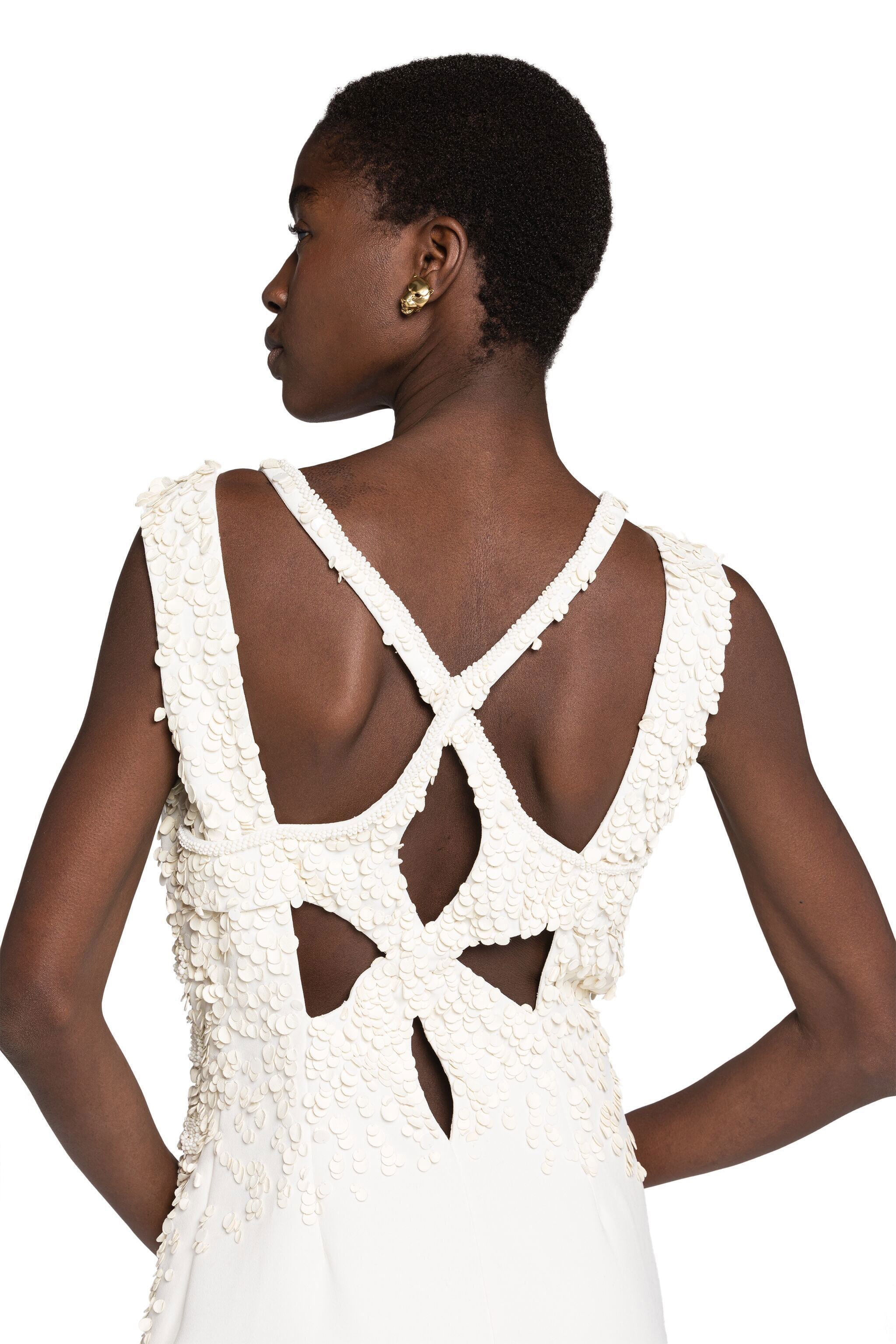 RC Sequin-Embellished Mini Dress RC Sequin-Embellished Mini Dress White GWR148-HR005