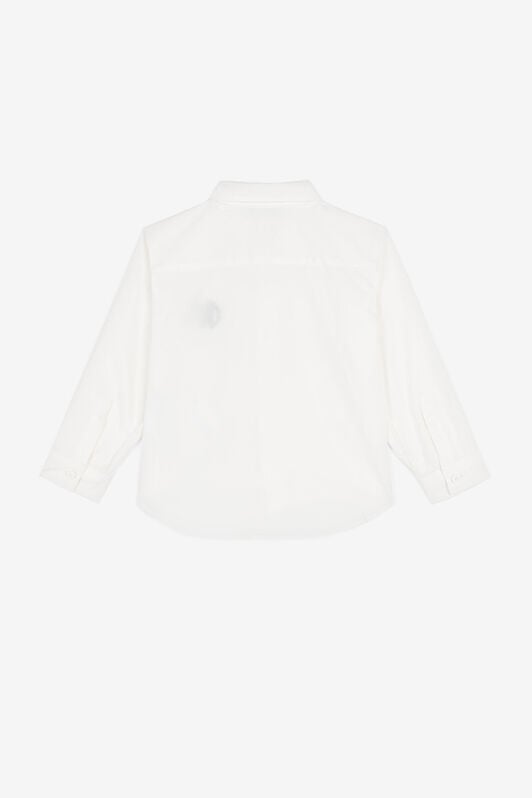 JU RC Monogram-Embroidered Shirt JU RC Monogram-Embroidered Shirt White PJT710-CH004