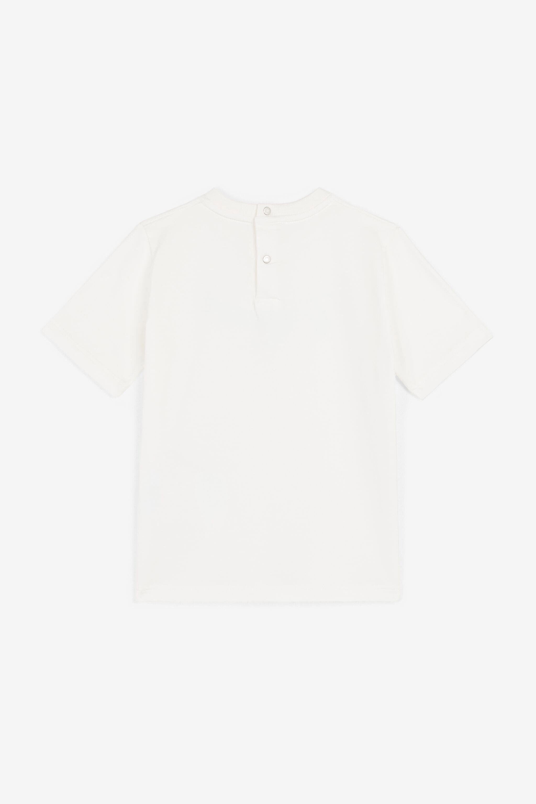 JU Logo-Print T-Shirt JU Logo-Print T-Shirt MILKY WHITE/BABYBLUE OJT698-ISA2J