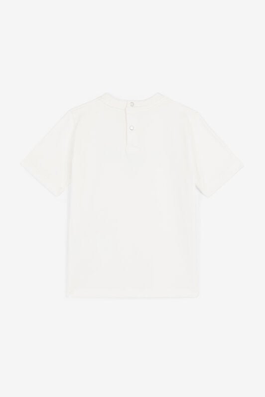 JU Logo-Print T-Shirt JU Logo-Print T-Shirt MILKY WHITE/BABYBLUE OJT698-ISA2J