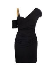 RC One-Shoulder Mini Dress Nero JQT195-JJ035