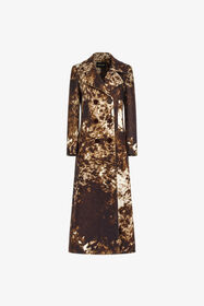 RC Appaloosa Print double-breasted Trench Brown TKT505-9MN08