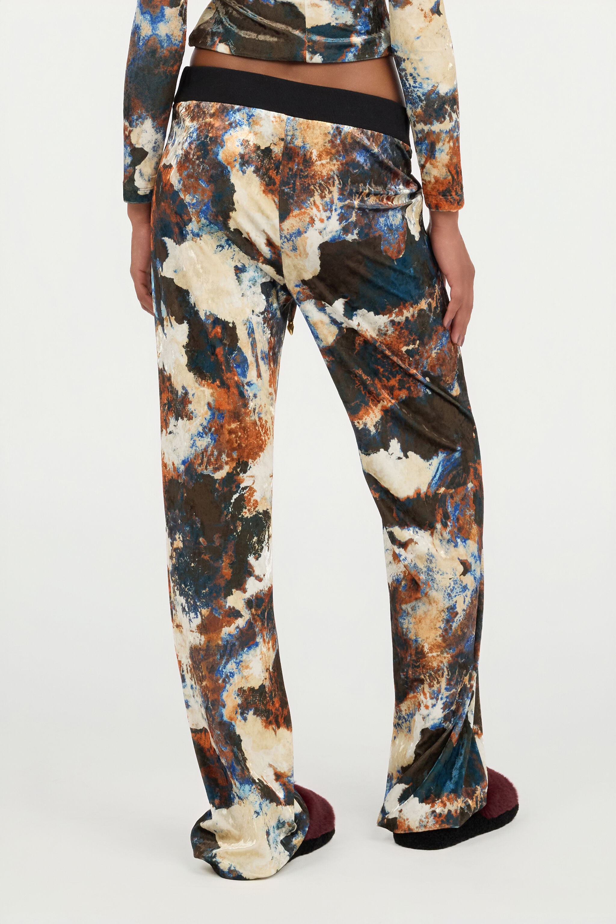 JC Rusty Stain Print Trousers JC Rusty Stain Print Trousers MULTICOLOR SCURO VFT158-VF237