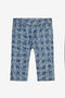 JU Tiger Skin-Print Pants With RC Monogram And Lettering JU Tiger Skin-Print Pants With RC Monogram And Lettering Blue UJJ208-DYO44