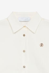 JU Shirt With Golden RC Monogram White UJT72B-CH004