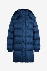 RC Blue Down Jacket with RC Monogram All Over BLUE ROT80E-DJ005