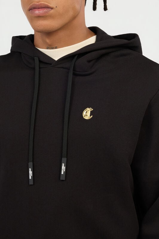 JC Black Hoodie Sweatshirt With C Logo JC Black Hoodie Sweatshirt With C Logo BLACK VFT092-VF136