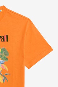 JU T-shirt Imprimé Tropical ORANGE B.OF PARDISE WJT62D-JD001
