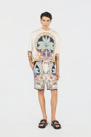 JC Camiseta Estampado Tropical Garden OFF WHITE WFT062-WF092
