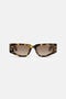 RC Sunglasses with rectangular front and fangs Marron ALD024-ID181