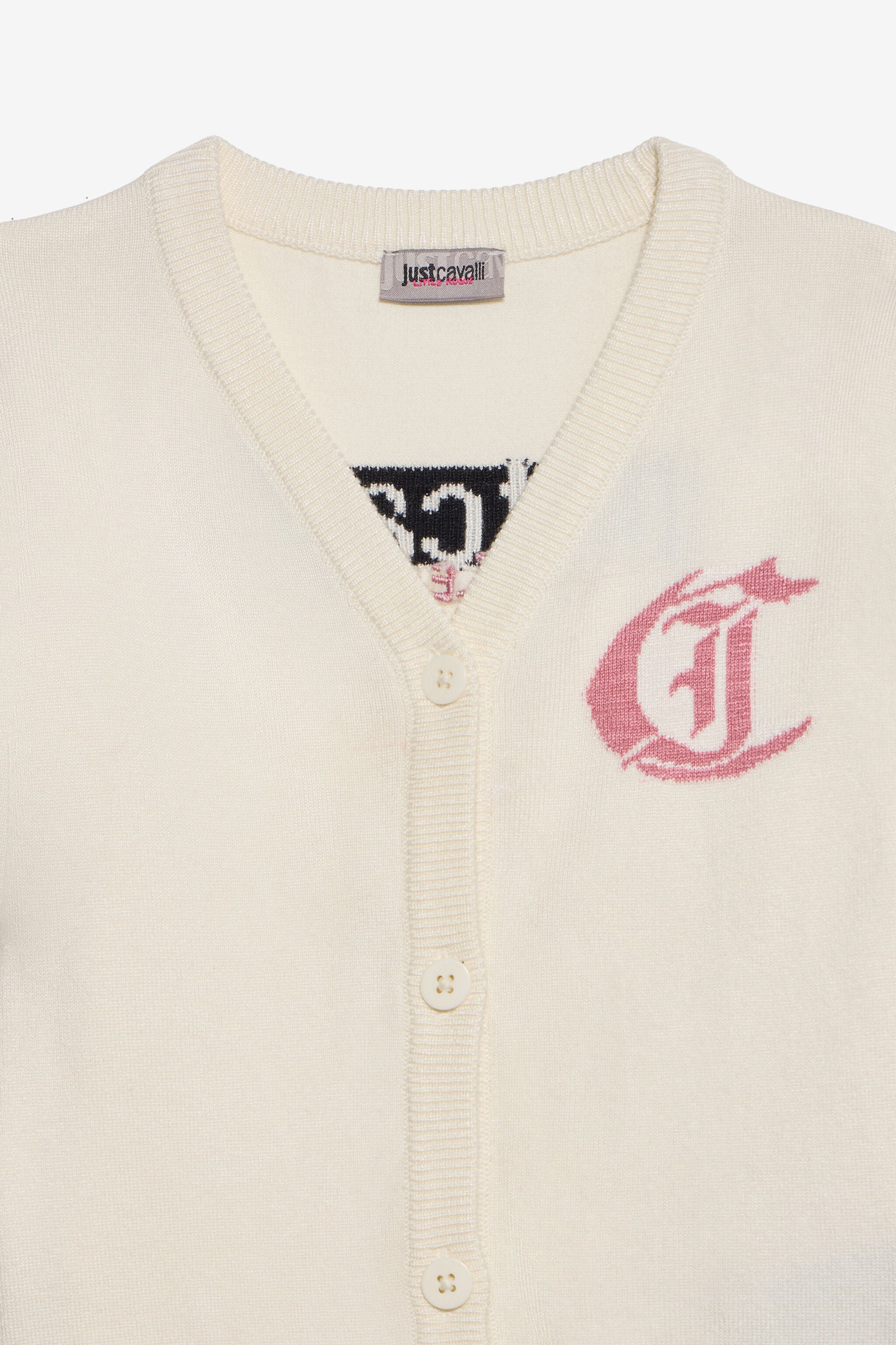JC Ivory Cardigan with Logo JC Ivory Cardigan with Logo MARSHMALLOW XFM90L-VI011