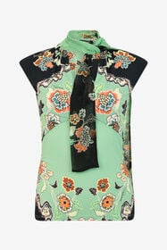 RC Top mit Kimono Print GREEN/BLACK XQT605-LNT25