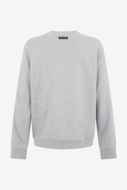 RC Rundhals-Sweatshirt in Grau mit Logo RC Rundhals-Sweatshirt in Grau mit Logo GREY MELANGE TOT66C-CF062