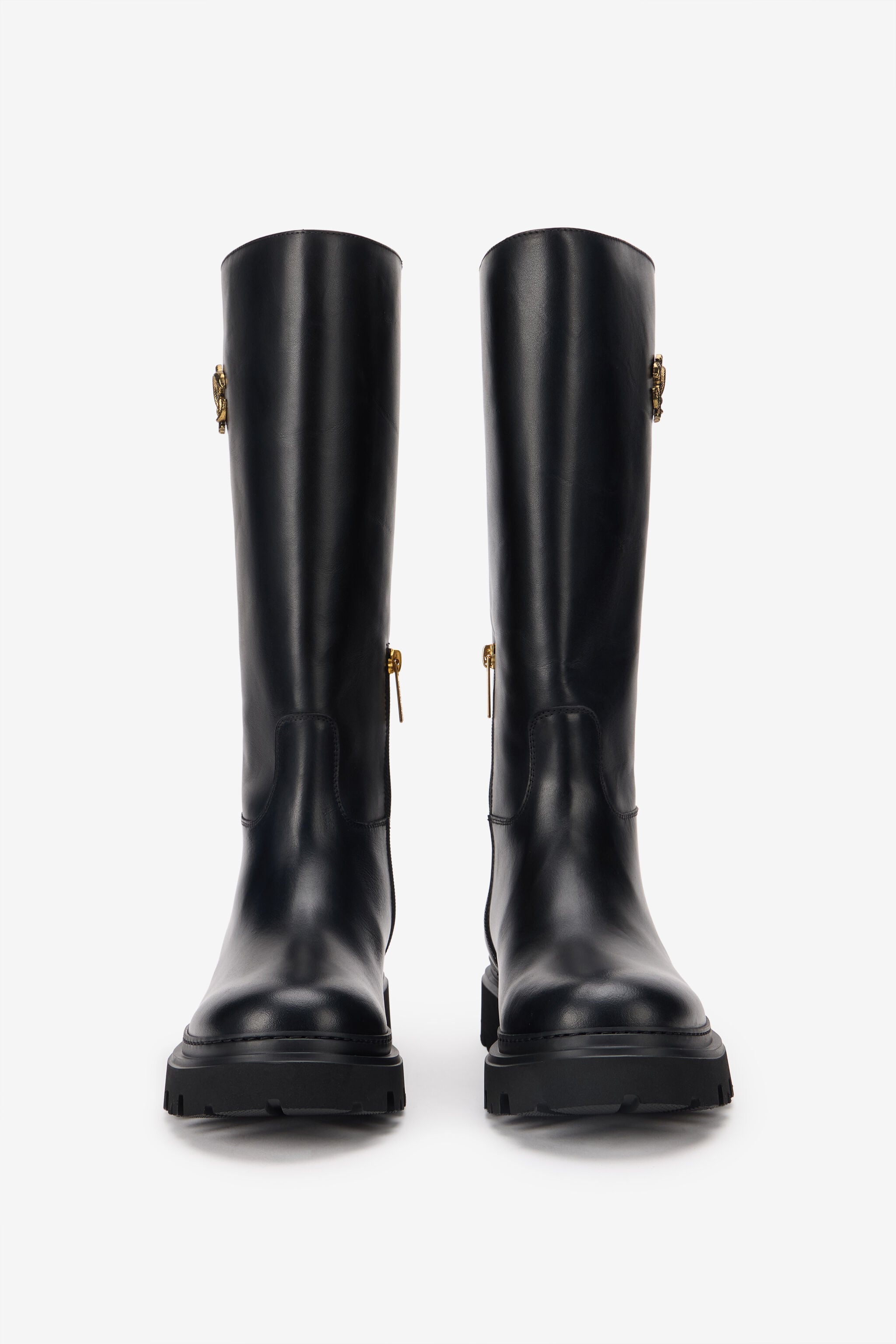 RC Black Boots With Gold Emblem RC Black Boots With Gold Emblem BLACK TOS00N-PZC15