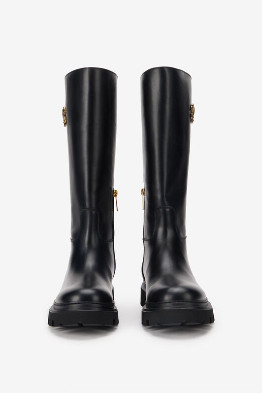 RC Black Boots With Gold Emblem RC Black Boots With Gold Emblem BLACK TOS00N-PZC15