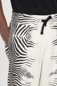 RC Zebra Print Trousers WHITE/BLACK ZEBRA SOT66K-CF050