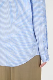 RC Camicia A Righe Con Motivo Zebra Azzurro URT720-CH104