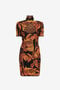 RC Rose-Jacquard Cut-Out Mini Dress RC Rose-Jacquard Cut-Out Mini Dress ORANGE/MULTICOLOR PQM102-MI150