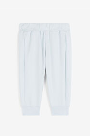 JU Pantalón de chándal de algodón con monograma RC Azul claro RJT212-CF050