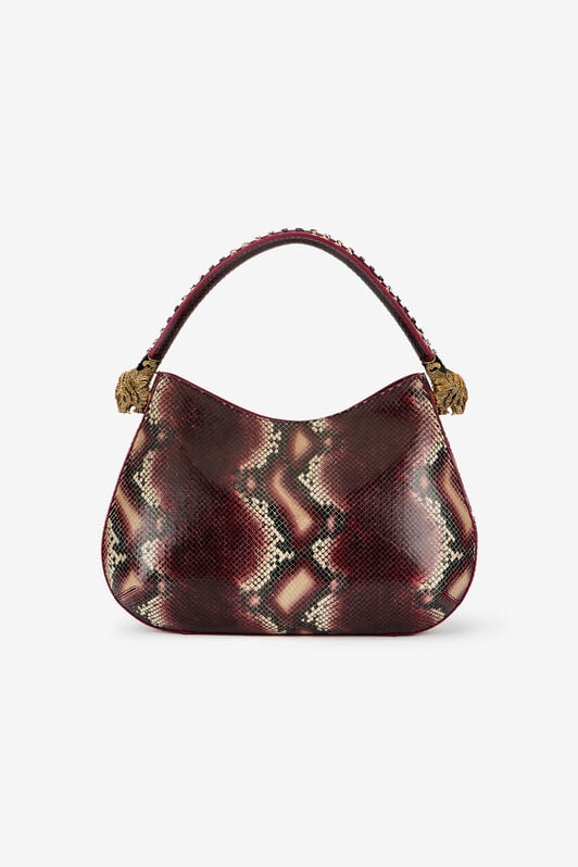 RC Roar Bag Python Print Shoulder Bag RC Roar Bag Python Print Shoulder Bag BORDEAUX/ROSSO TKB022-PZ02S