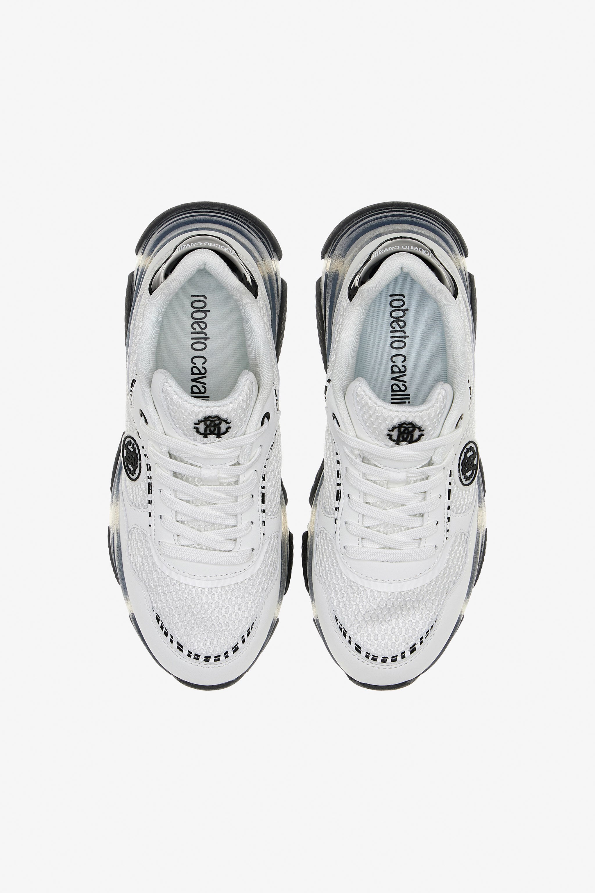 RC Sneaker mit Zebra-Print und Monogram RC Weiß NOS00F-FTO03