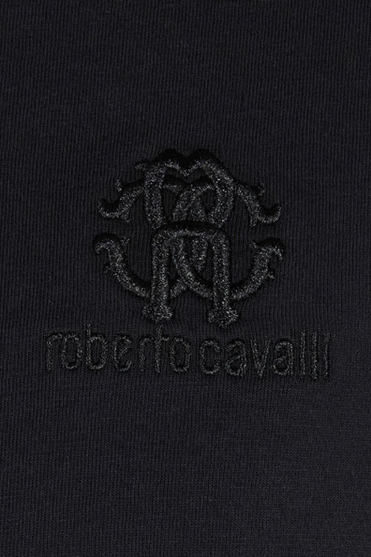 RC Camiseta Con Monograma RC Y Logotipo Bordados Negro POT60A-JD060