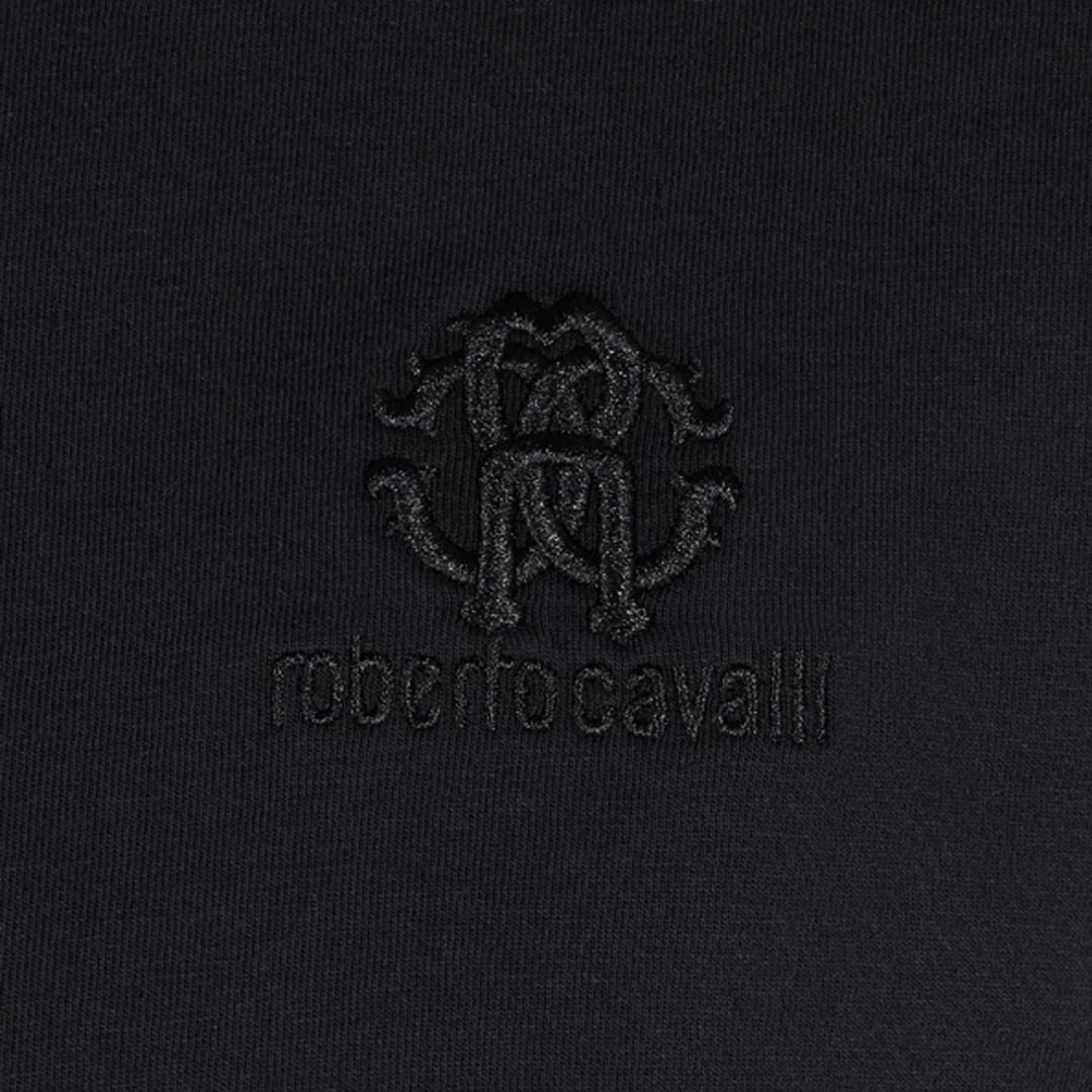 RC Camiseta Con Monograma RC Y Logotipo Bordados Negro POT60A-JD060
