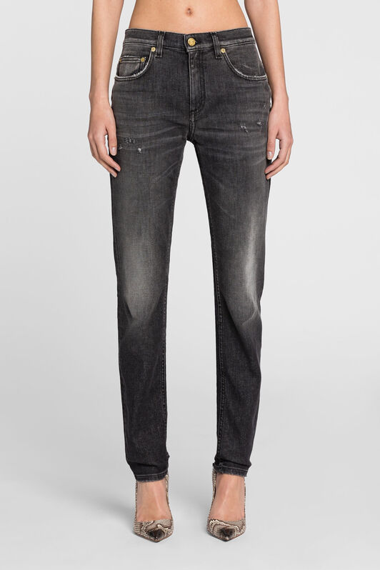 RC Schmal geschnittene Jeans Schwarz PKJ232-DN002