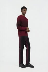 RC Burgundy Dégradé Cotton Sweater RED/BLACK SOM60A-MG001