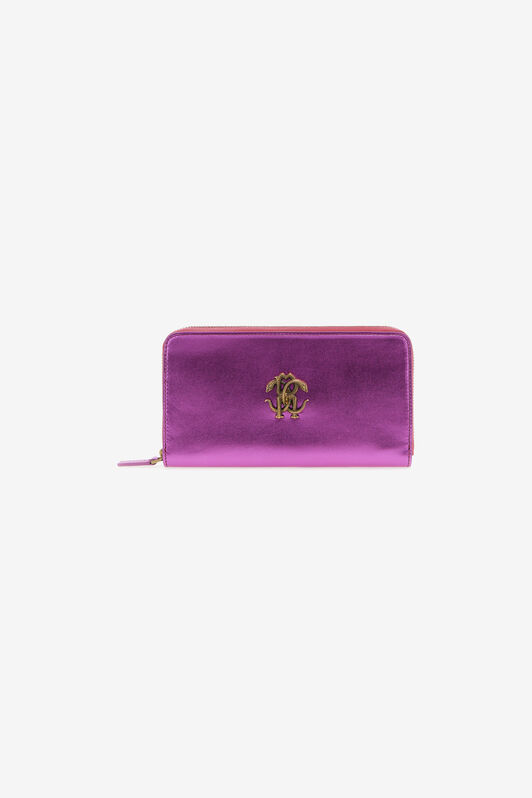 RC Wallet with Monogram RC and zip Fuchsia SKA001-PN199