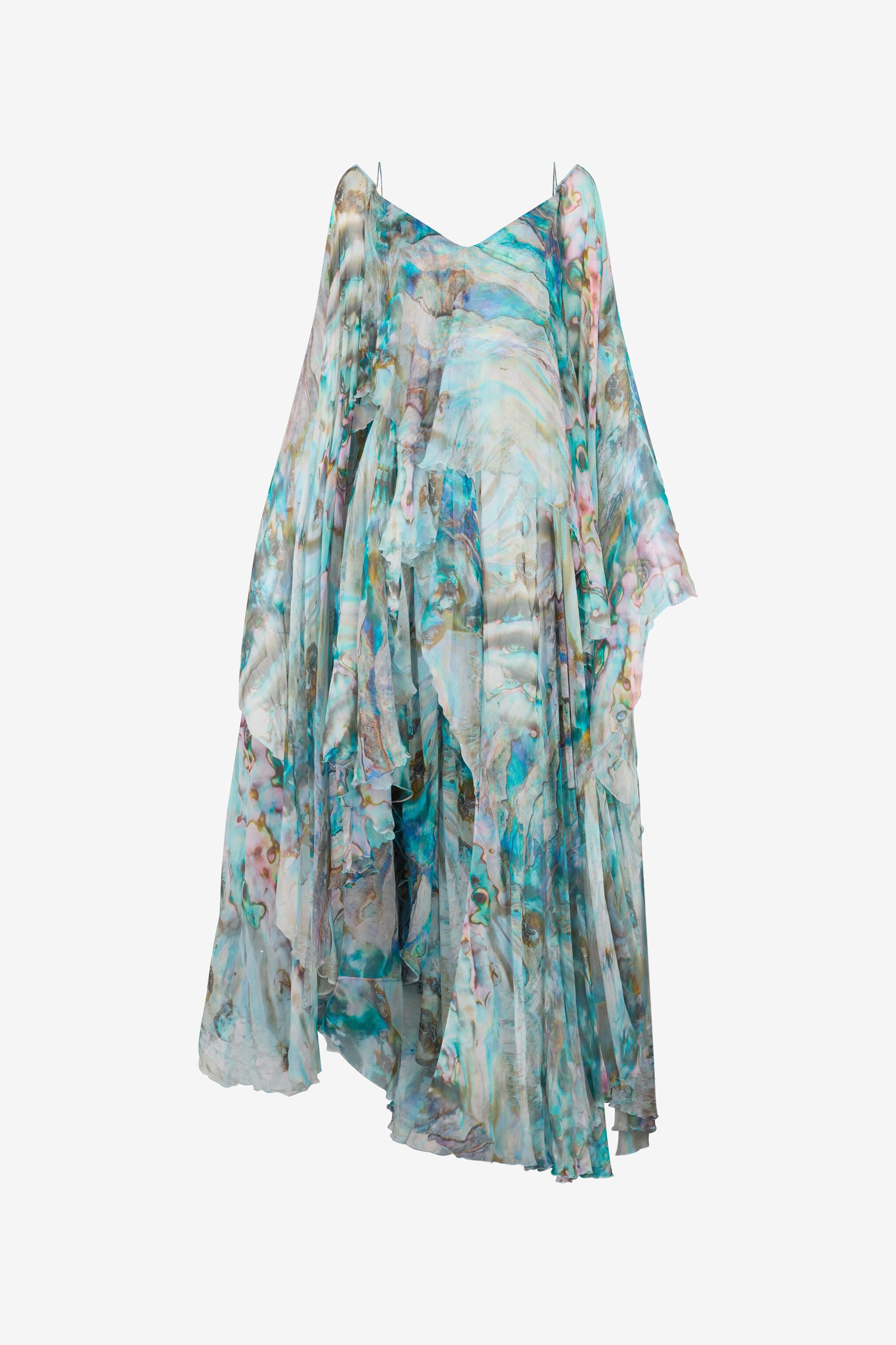 RC Robe Longue Imprimée Mermaid RC Robe Longue Imprimée Mermaid Bleu/Argent UWT106-CKN92