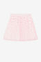 JU Pleated Giraffe-Print Skirt BABY ROSE/MILK WHITE PJT300-HDE25