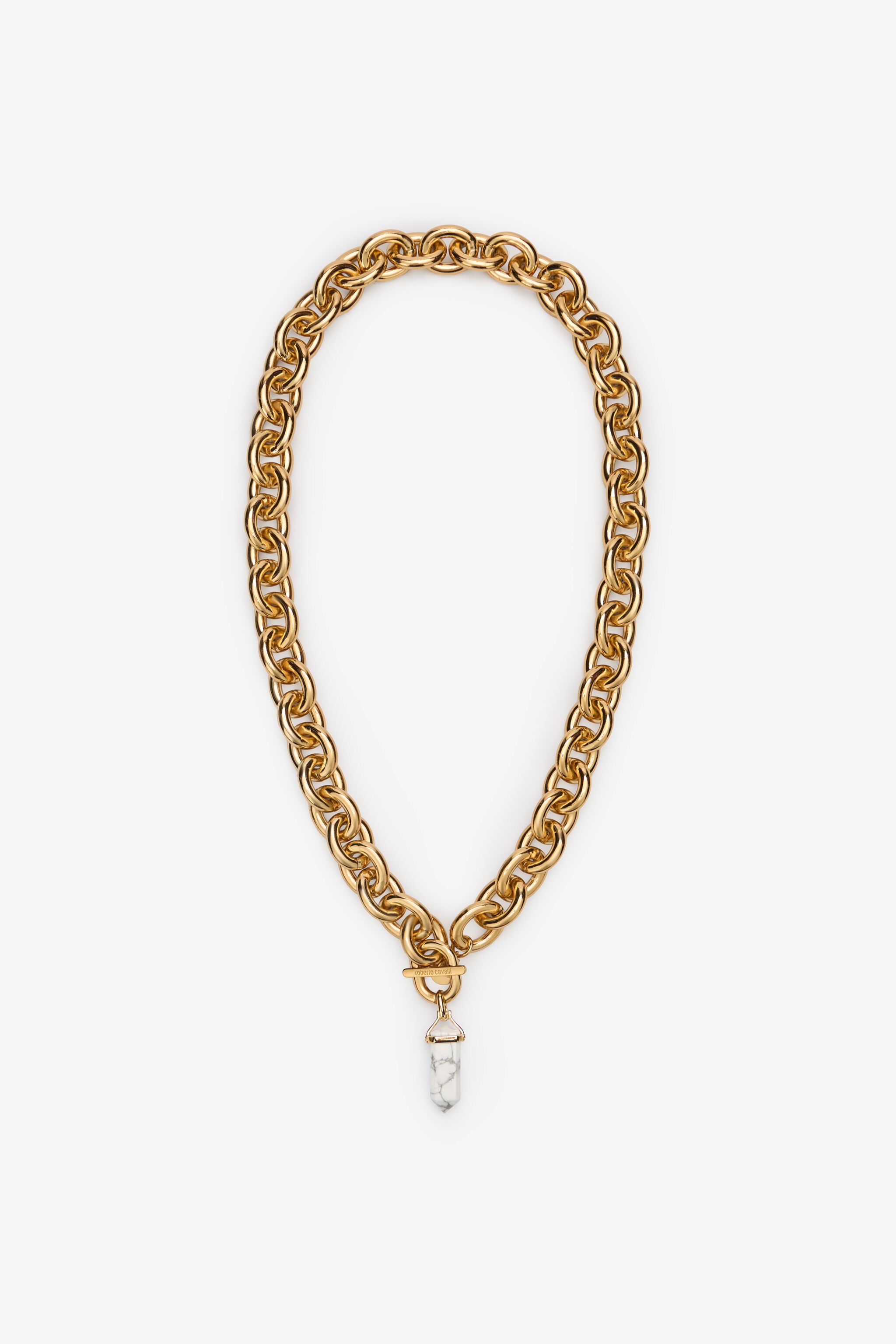 RC Chain necklace with stone pendant RC Chain necklace with stone pendant Gold TWG009-AM002