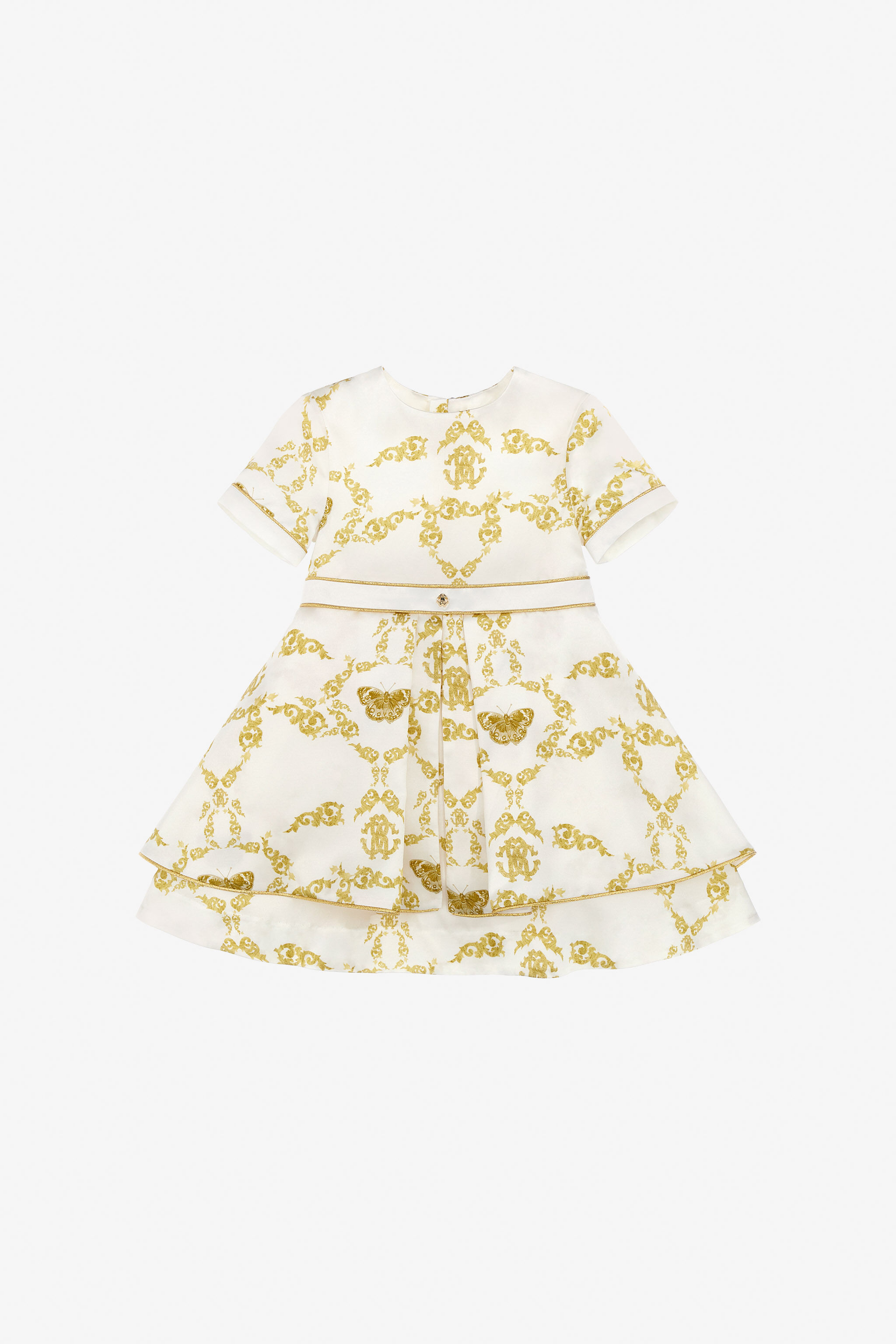 JU Bedrucktes Kleid JU Bedrucktes Kleid Weiß SJT150-SCL50