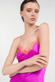 RC Fuchsia Silk Maxi Slip Dress FUCHSIA WQT110-SE042