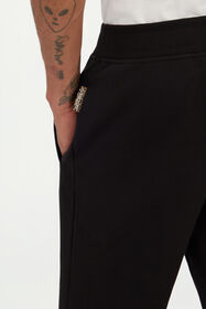 JC Black Joggers Trousers with JC Monogram BLACK VFT006-VF006
