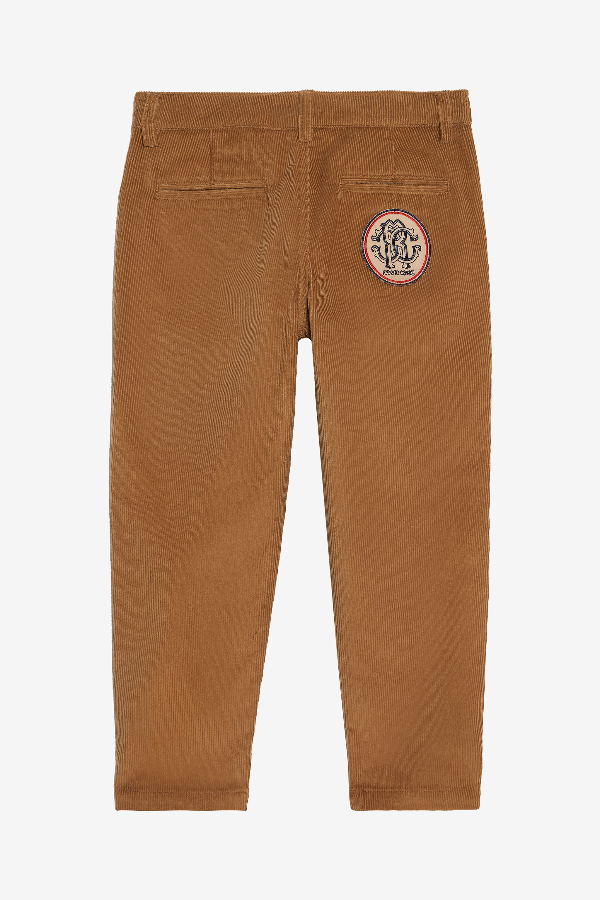 JU Corduroy Trousers with Monogram RC JU Corduroy Trousers with Monogram RC BEIGE HAZELNUT VJT20K-VL006