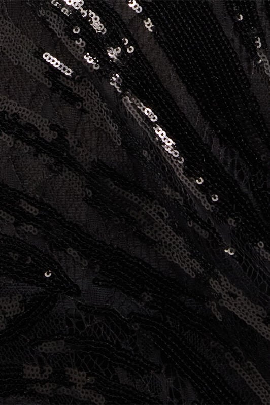 JC See-Through Dress With Sequined Zebra Pattern JC See-Through Dress With Sequined Zebra Pattern Black UFT182-UF248