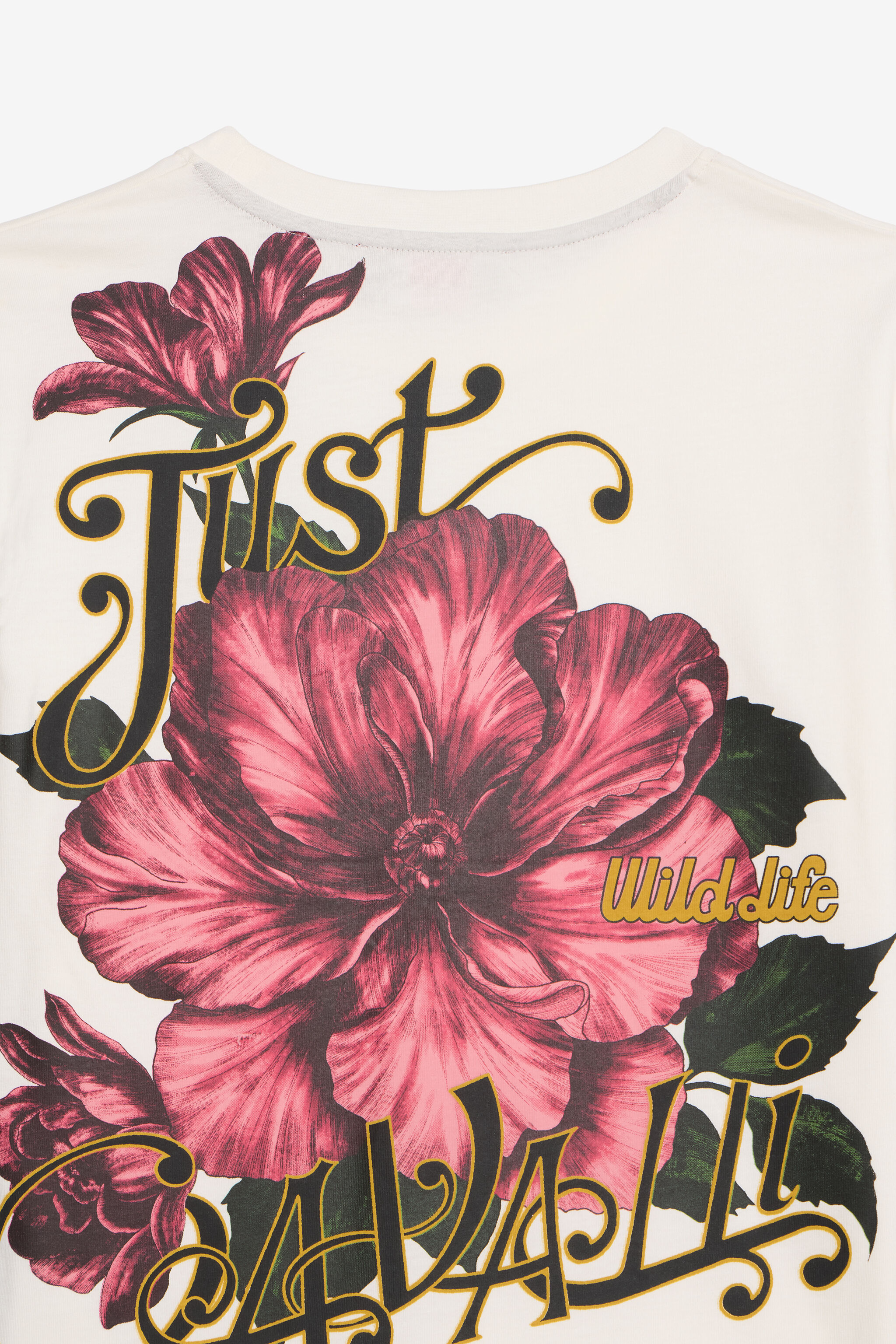 JC Ivory Tee with Pink Flower JC Ivory Tee with Pink Flower MARSHMALLOW XFT61U-JD001